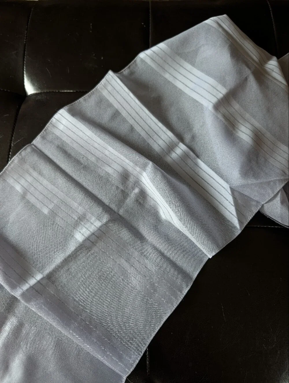 Light Grey Blue Women's Scarf - Classic Lightweight Accessory